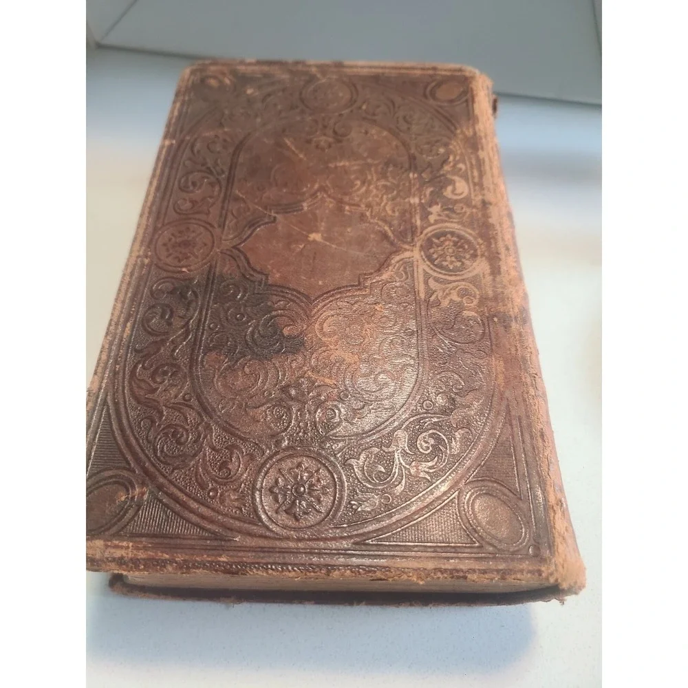 1871 German Bible Great Condition! Die Bible Old And New Testament Free Shipping